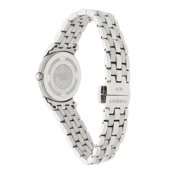 Reloj Tisssot para dama en acero inoxidable.