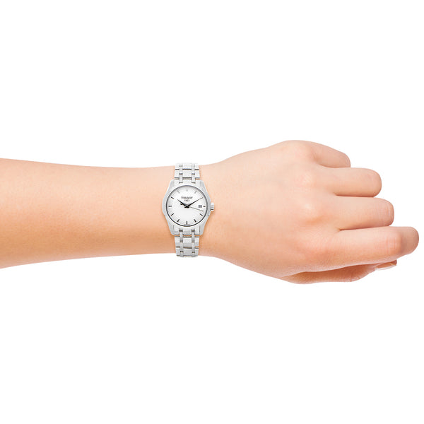 Reloj Tissot unisex en acero inoxidable.
