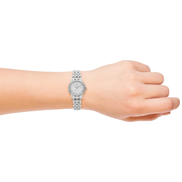 Reloj Tissot para dama en acero inoxidable.
