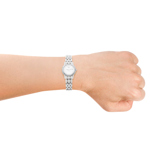 Reloj Tissot para dama en acero inoxidable.