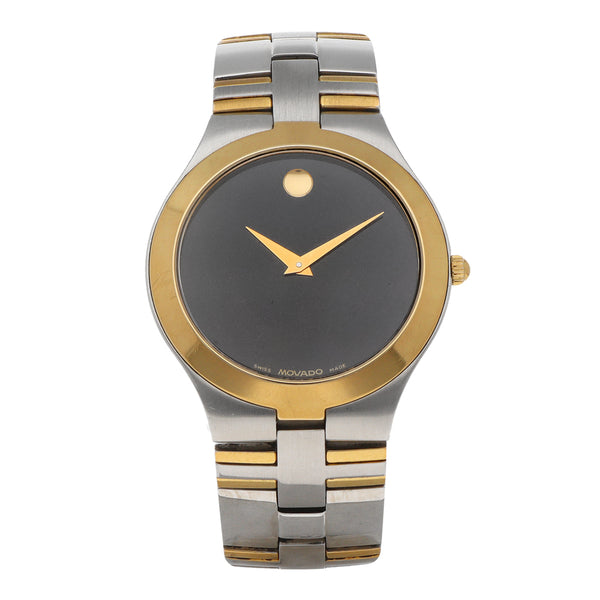 Reloj Movado para caballero en acero vistas chapa.