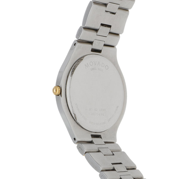 Reloj Movado para caballero en acero vistas chapa.