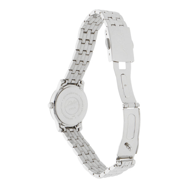 Reloj Mido para dama en acero inoxidable.