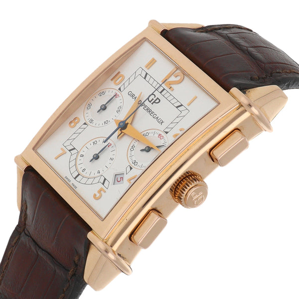 Reloj Girard Perregaux para caballero modelo Vintage 1945 caja en oro rosa 18 kilates.