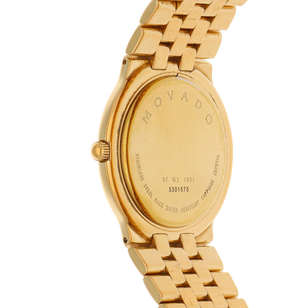 Reloj Movado para caballero en acero chapa.
