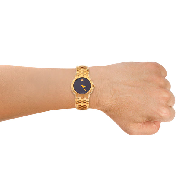 Reloj Movado para caballero en acero chapa.