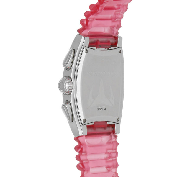 Reloj TechnoMarine para dama en acero inoxidable correa plástico.