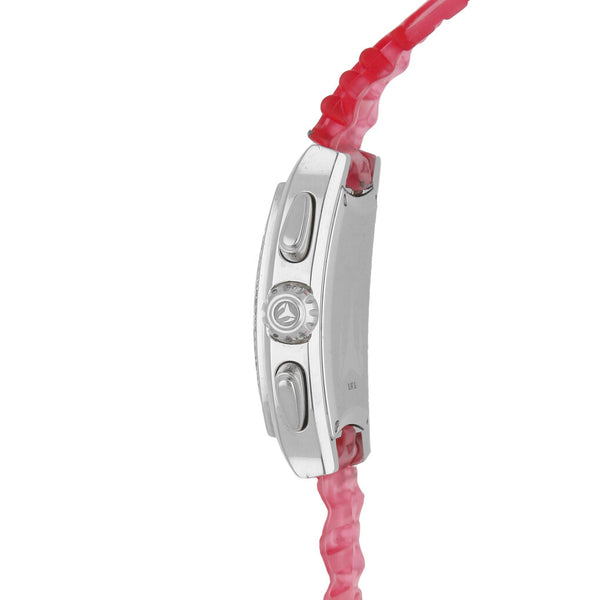 Reloj TechnoMarine para dama en acero inoxidable correa plástico.