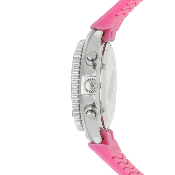 Reloj TechnoMarine para dama en acero inoxidable correa plástico.