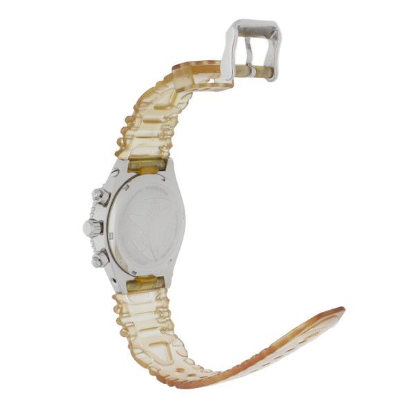 Reloj TechnoSport para dama en acero inoxidable correa plástico.