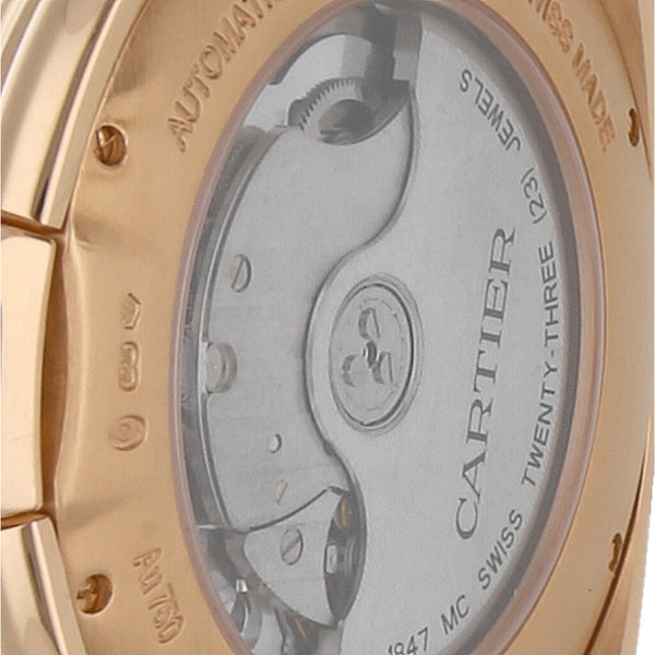 Reloj Cartier para caballero modelo Clé de Cartier caja en oro rosa 18 kilates.