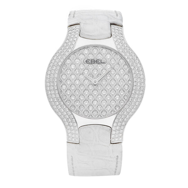 Reloj Ebel para dama/unisex modelo Beluga caja de oro blanco 18 kilates.