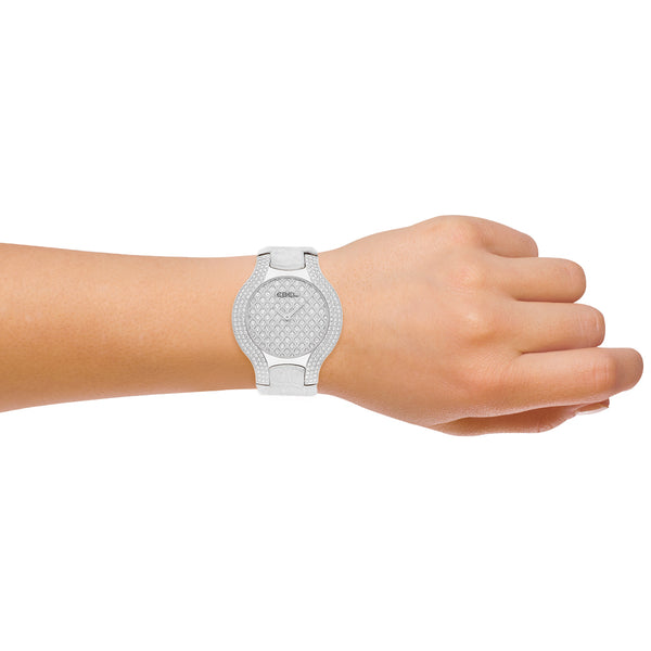 Reloj Ebel para dama/unisex modelo Beluga caja de oro blanco 18 kilates.