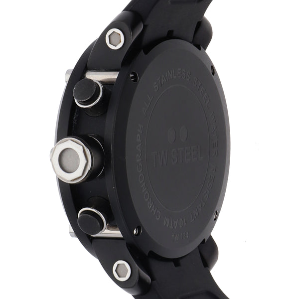 Reloj TW Steel para caballero en acero esmalte correa silicona.