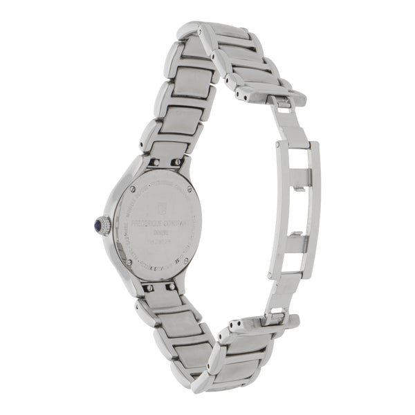 Reloj Frederique constant para dama en acero inoxidable.