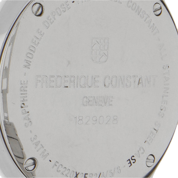 Reloj Frederique constant para dama en acero inoxidable.
