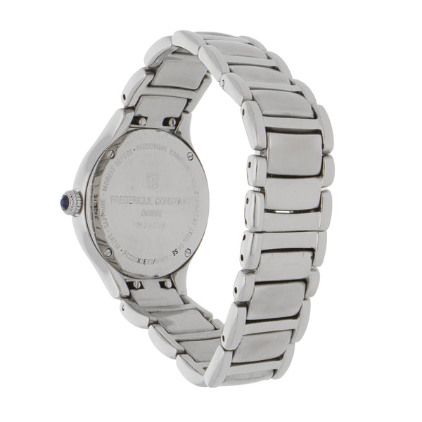 Reloj Frederique constant para dama en acero inoxidable.