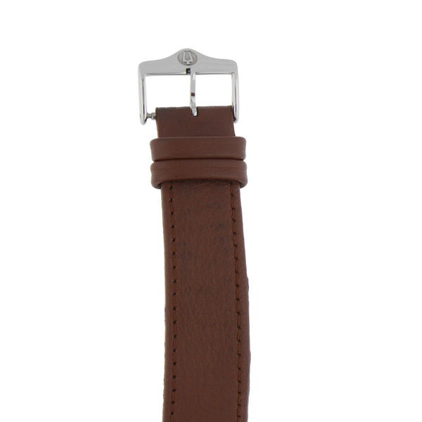 Reloj Bulova para caballero en acero inoxidable correa piel.