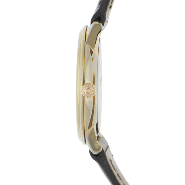 Reloj Frederique Constant para dama en acero chapa correa piel.