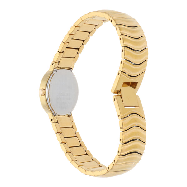 Reloj Bucherer para dama en acero chapa.