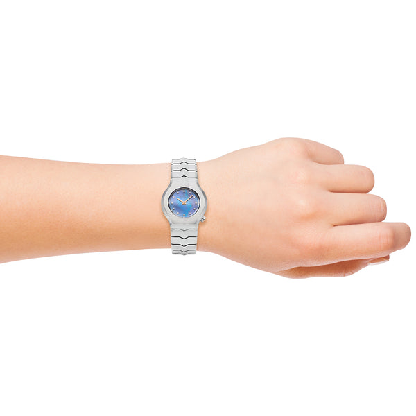 Reloj Tag Heuer para dama en acero inoxidable.