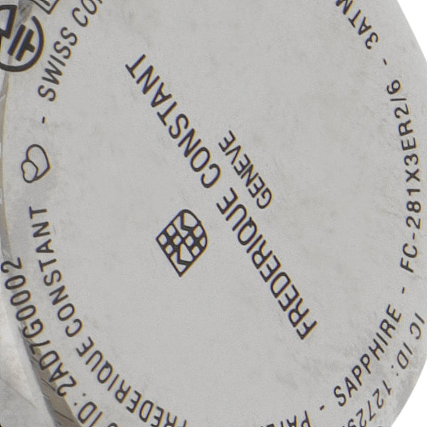 Reloj Frederique Constant para dama en acero inoxidable.