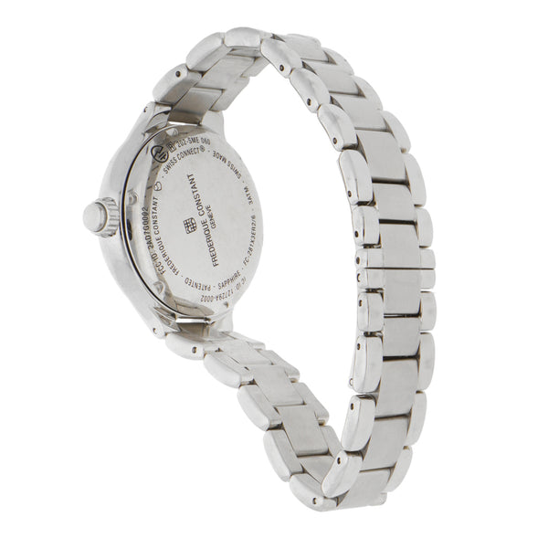 Reloj Frederique Constant para dama en acero inoxidable.