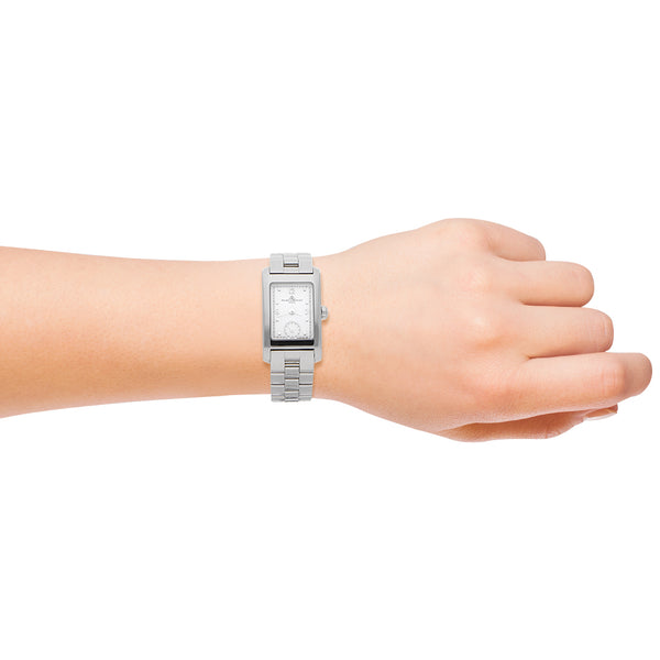 Reloj Baume & Mercier para dama en acero inoxidable.
