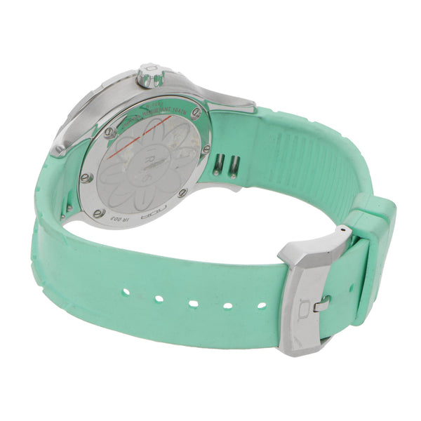 Reloj NOA para dama en acero inoxidable correa caucho.
