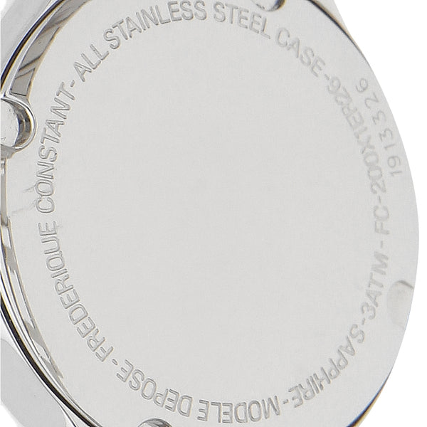 Reloj Frederique constant para dama en acero inoxidable.