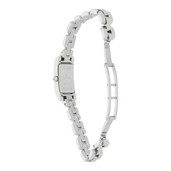 Reloj Corum para dama en acero inoxidable.