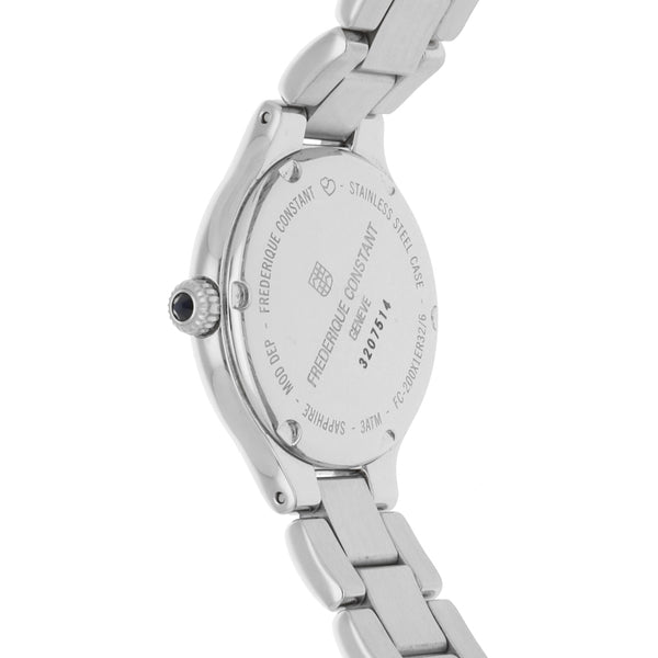 Reloj Frederique Constant para dama en acero inoxidable.