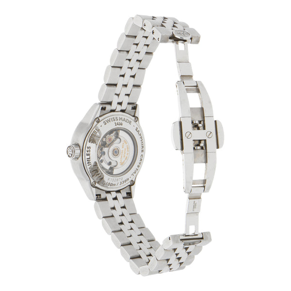 Reloj Raymond Weil para dama en acero inoxidable.