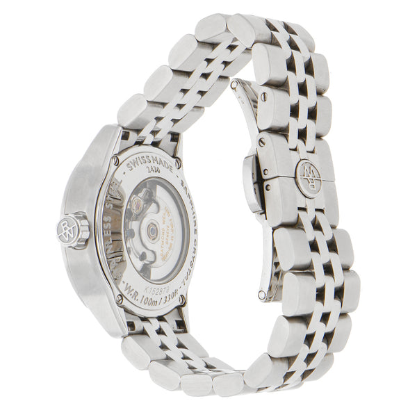 Reloj Raymond Weil para dama en acero inoxidable.