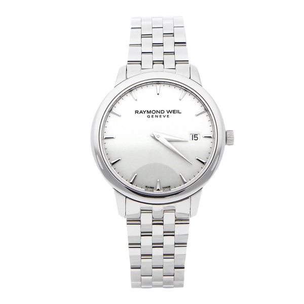 Reloj Raymond Weil para dama en acero inoxidable.