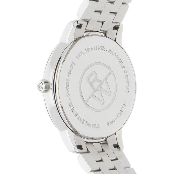 Reloj Raymond Weil para dama en acero inoxidable.