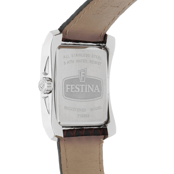 Reloj Festina unisex en acero inoxidable correa piel.