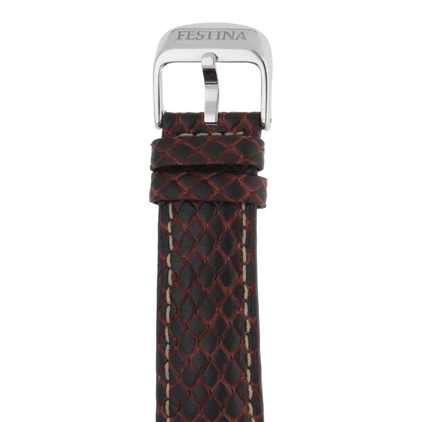 Reloj Festina unisex en acero inoxidable correa piel.