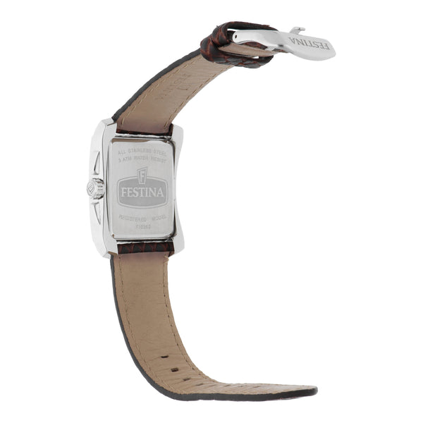 Reloj Festina unisex en acero inoxidable correa piel.