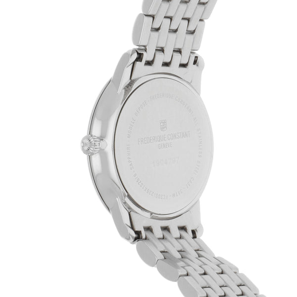 Reloj Frederique Constant para dama en acero inoxidable.