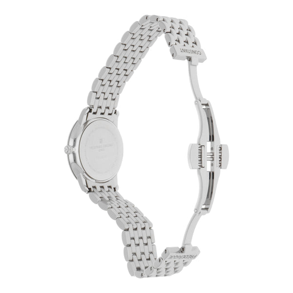 Reloj Frederique Constant para dama en acero inoxidable.