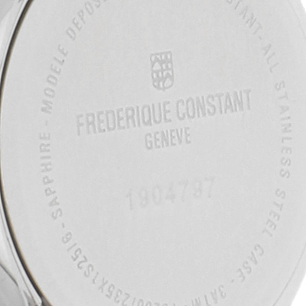 Reloj Frederique Constant para dama en acero inoxidable.