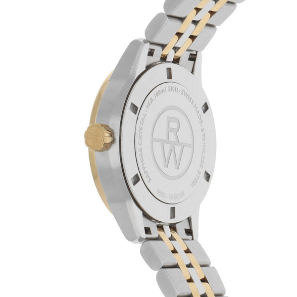 Reloj Raymond Weil para dama en acero inoxidable vistas chapa.