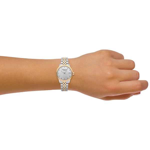 Reloj Raymond Weil para dama en acero inoxidable vistas chapa.