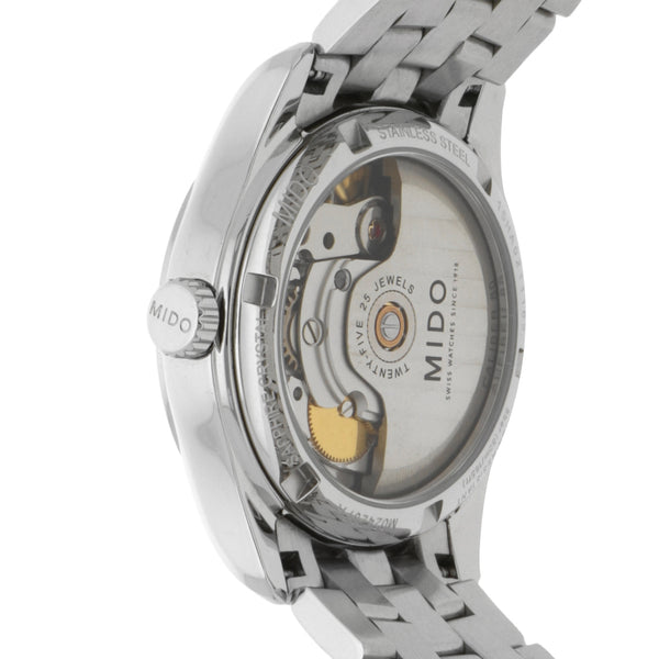 Reloj Mido para dama/unisex en acero inoxidable.