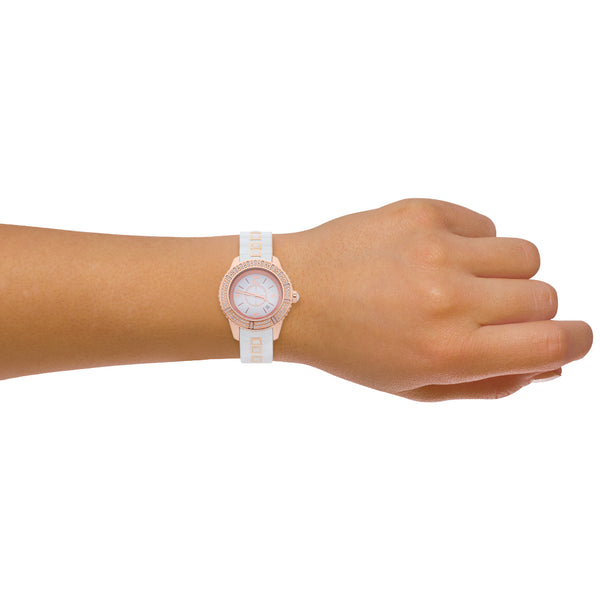 Reloj Dior para dama modelo Christal caja en oro rosa 18 kilates.