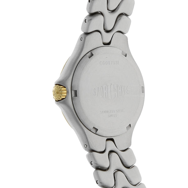 Reloj Ebel para dama/unisex modelo SportWave bisel en oro amarillo 18 kilates.