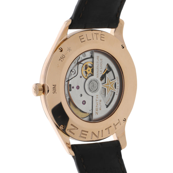 Reloj Zenith para caballero modelo Elite en oro rosa 18 kilates.