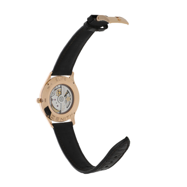 Reloj Zenith para caballero modelo Elite en oro rosa 18 kilates.