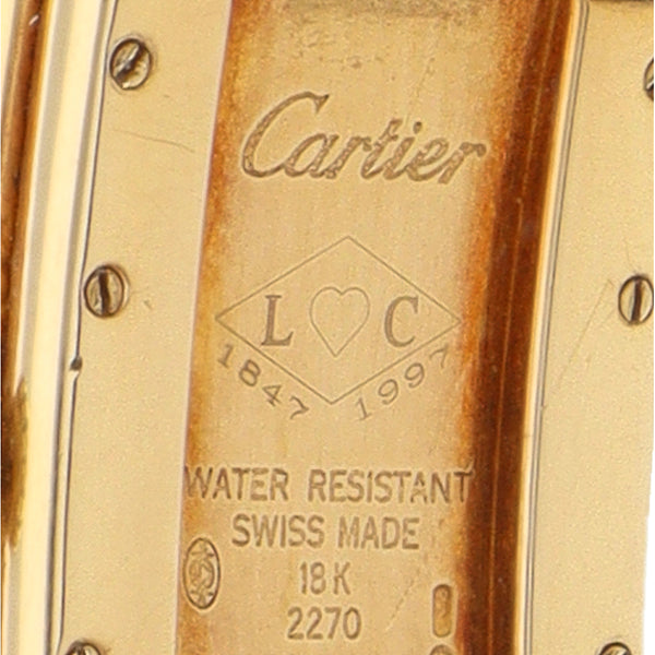 Reloj Cartier para dama/unisex modelo Driver's en oro amarillo 18 kilates correa piel.